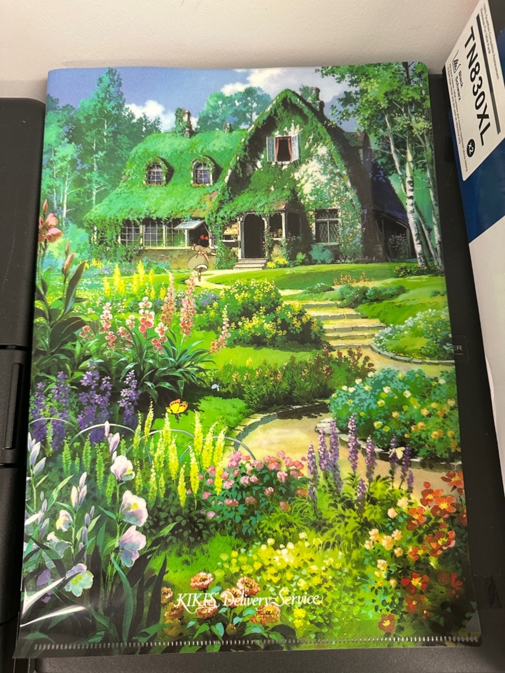 Movic Kiki's Delivery Service A4 clear document folder Kiki's house